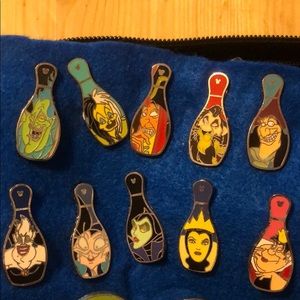 Disney pins bowling villains Ursula Hades +